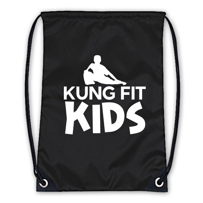 KFK Black Drawstring Bag